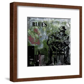 Blues II-Jean-François Dupuis-Framed Art Print