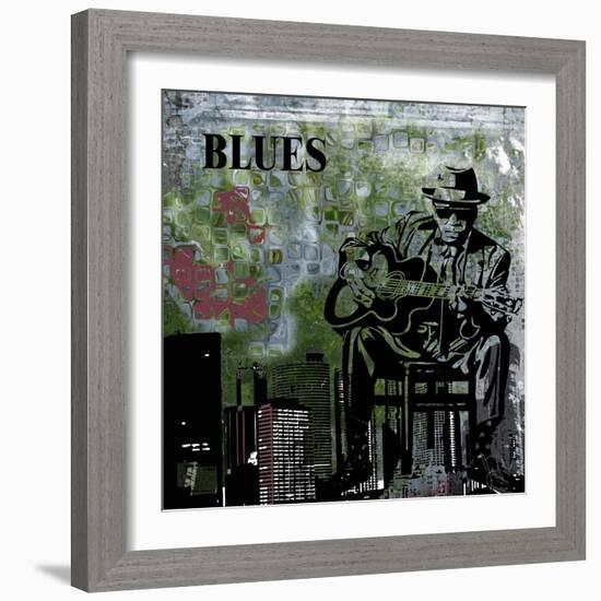 Blues II-Jean-François Dupuis-Framed Art Print