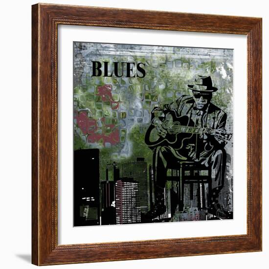 Blues II-Jean-François Dupuis-Framed Art Print