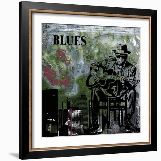 Blues II-Jean-François Dupuis-Framed Art Print