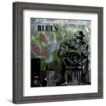 Blues II-Jean-François Dupuis-Framed Art Print