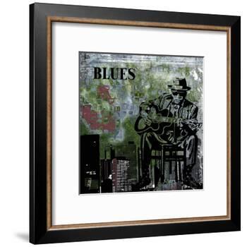 Blues II-Jean-François Dupuis-Framed Art Print