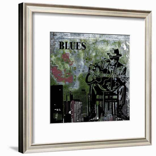 Blues II-Jean-François Dupuis-Framed Art Print