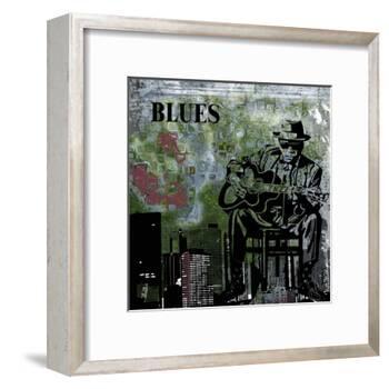 Blues II-Jean-François Dupuis-Framed Art Print