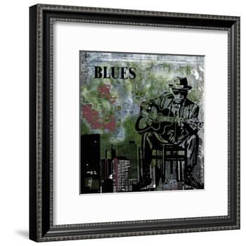 Blues II-Jean-François Dupuis-Framed Art Print