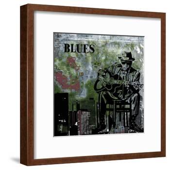 Blues II-Jean-François Dupuis-Framed Art Print