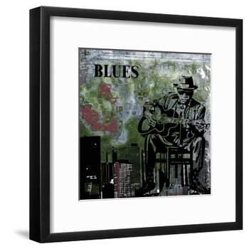 Blues II-Jean-François Dupuis-Framed Art Print