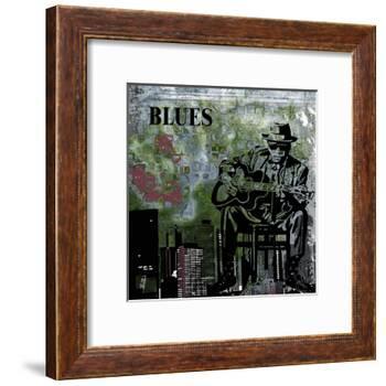 Blues II-Jean-François Dupuis-Framed Art Print
