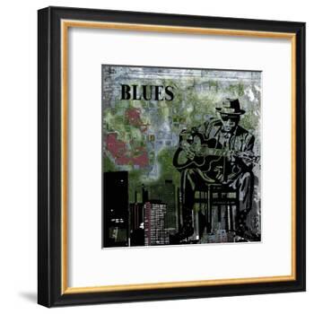 Blues II-Jean-François Dupuis-Framed Art Print