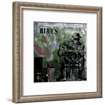 Blues II-Jean-François Dupuis-Framed Art Print