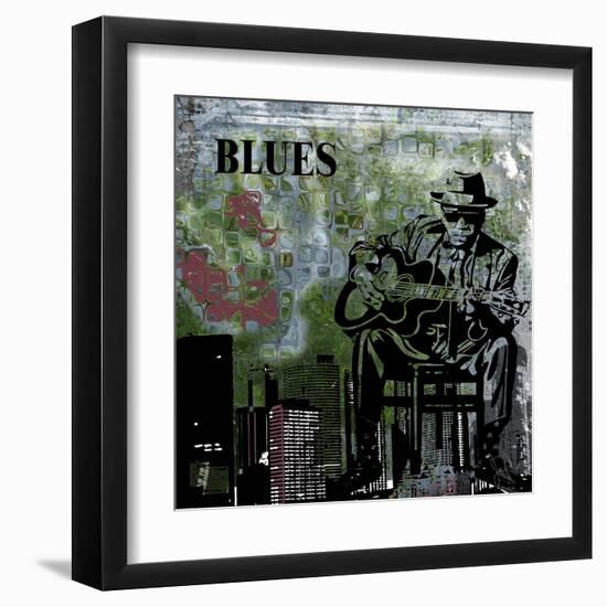 Blues II-Jean-François Dupuis-Framed Art Print