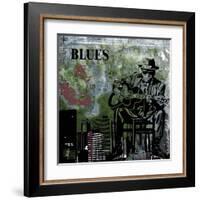 Blues II-Jean-François Dupuis-Framed Art Print