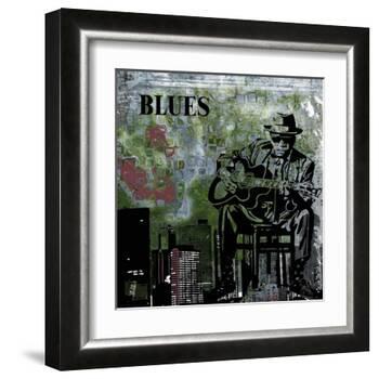 Blues II-Jean-François Dupuis-Framed Art Print