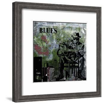Blues II-Jean-François Dupuis-Framed Art Print