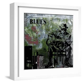 Blues II-Jean-François Dupuis-Framed Art Print