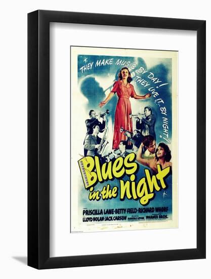 Blues in the Night, Jack Carson, Priscilla Lane, Peter Whitney, 1941-null-Framed Photo