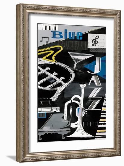 Blues & Jazz-Kate & Elizabeth Pope-Framed Art Print