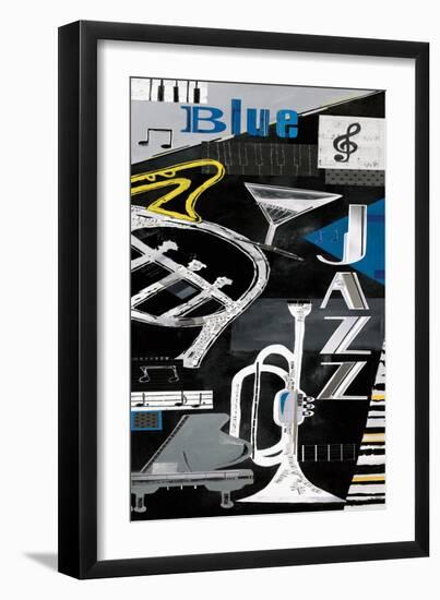 Blues & Jazz-Kate & Elizabeth Pope-Framed Art Print