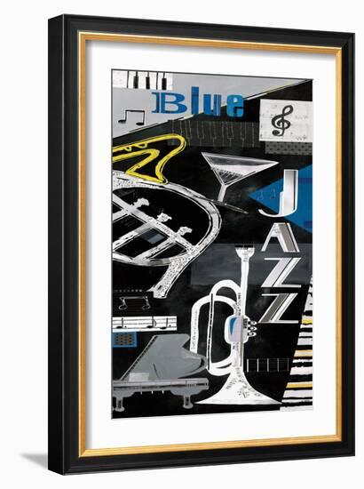 Blues & Jazz-Kate & Elizabeth Pope-Framed Art Print