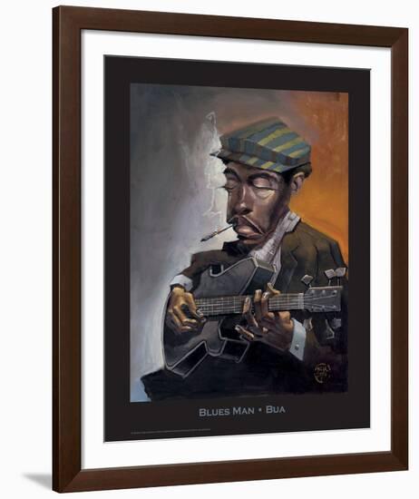 Blues Man-BUA-Framed Art Print