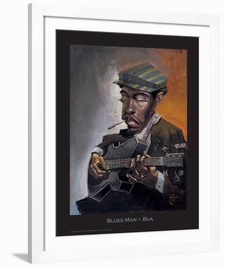 Blues Man-BUA-Framed Art Print