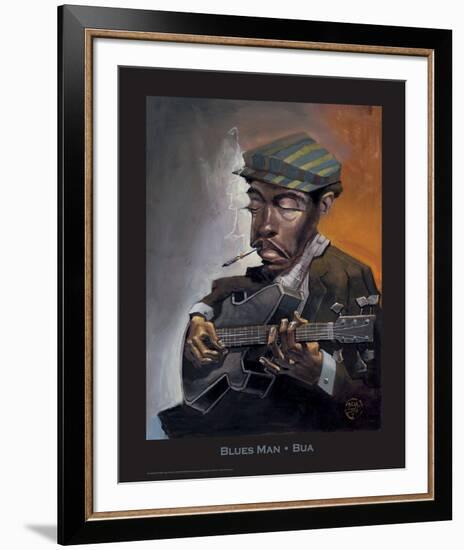 Blues Man-BUA-Framed Art Print