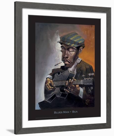 Blues Man-BUA-Framed Art Print