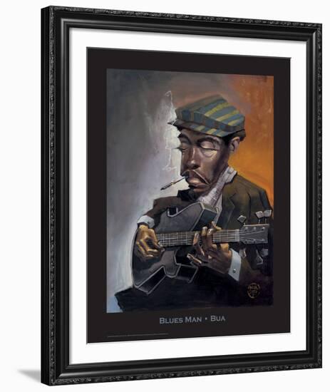 Blues Man-BUA-Framed Art Print