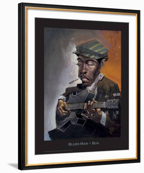 Blues Man-BUA-Framed Art Print