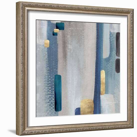 Blues of Klimt II-Emma Peal-Framed Art Print