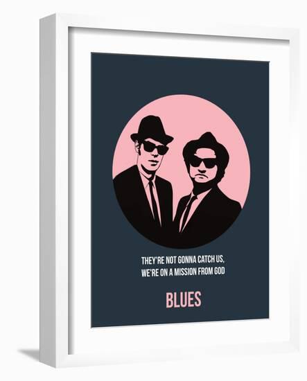 Blues Poster 1-Anna Malkin-Framed Art Print