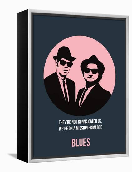 Blues Poster 1-Anna Malkin-Framed Stretched Canvas