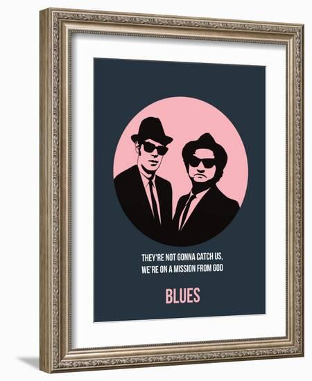 Blues Poster 1-Anna Malkin-Framed Art Print