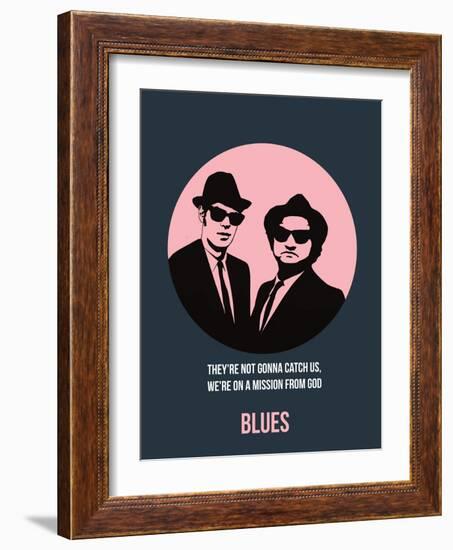 Blues Poster 1-Anna Malkin-Framed Art Print