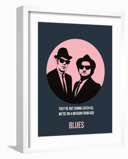 Blues Poster 1-Anna Malkin-Framed Art Print