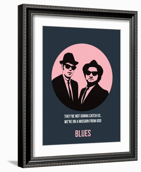 Blues Poster 1-Anna Malkin-Framed Art Print