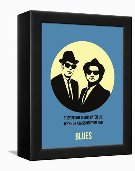 Blues Poster 2-Anna Malkin-Framed Stretched Canvas