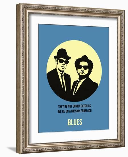 Blues Poster 2-Anna Malkin-Framed Art Print