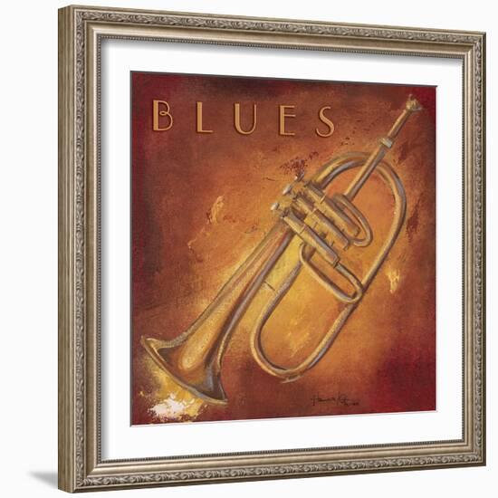 Blues-Hakimipour-ritter-Framed Art Print