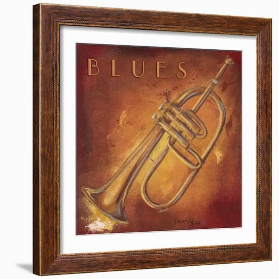 Blues-Hakimipour-ritter-Framed Art Print