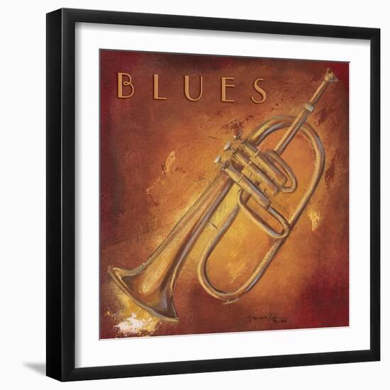 Blues-Hakimipour-ritter-Framed Art Print