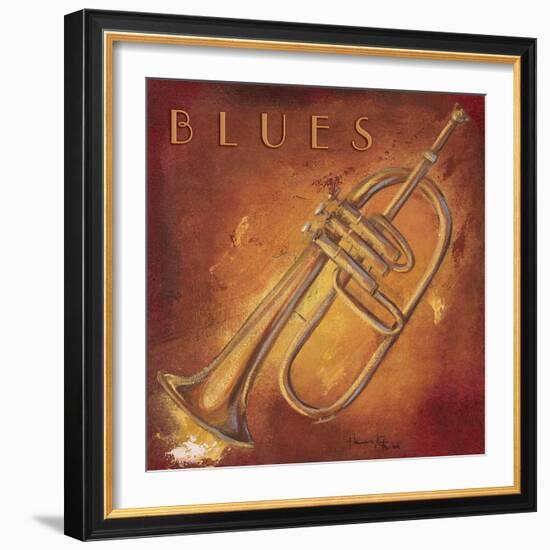 Blues-Hakimipour-ritter-Framed Art Print