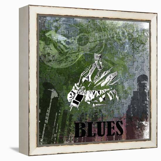 Blues-Jean-François Dupuis-Framed Stretched Canvas