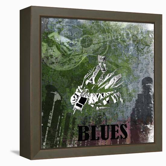 Blues-Jean-François Dupuis-Framed Stretched Canvas