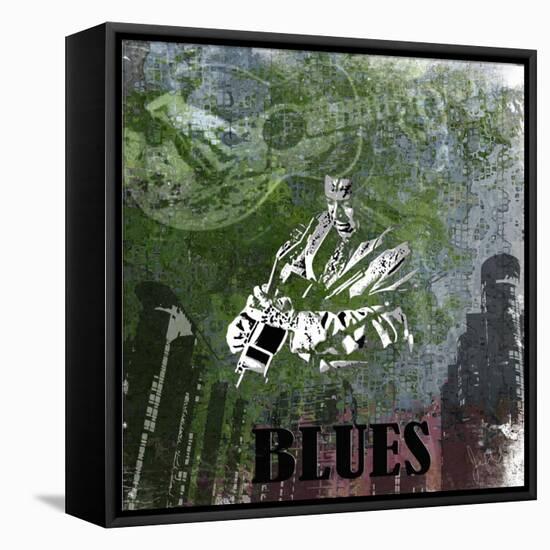Blues-Jean-François Dupuis-Framed Stretched Canvas