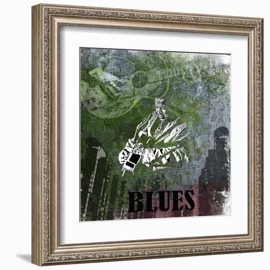 Blues-Jean-François Dupuis-Framed Art Print