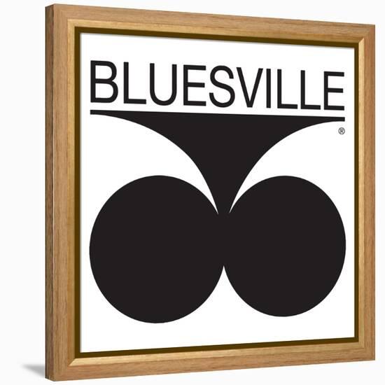 Bluesville Records Logo-null-Framed Stretched Canvas