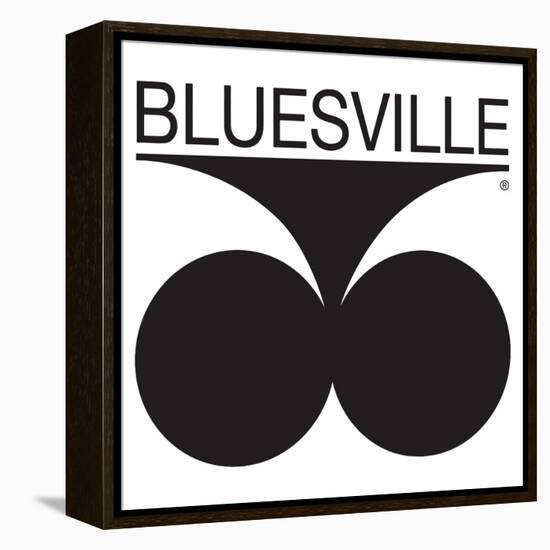 Bluesville Records Logo-null-Framed Stretched Canvas