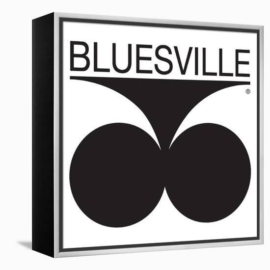 Bluesville Records Logo-null-Framed Stretched Canvas