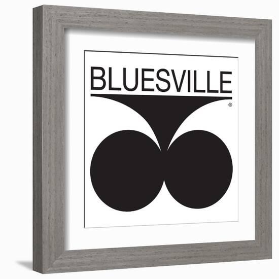 Bluesville Records Logo-null-Framed Art Print